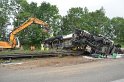 LKW umgestuerzt A 1 Rich Saarbruecken P109